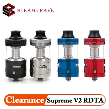 

Clearance! Steam Crave Supreme V2 RDTA Tank 5ml Rebuildable Dripper tank top refill Atomizer for 510 Vape Box MOD