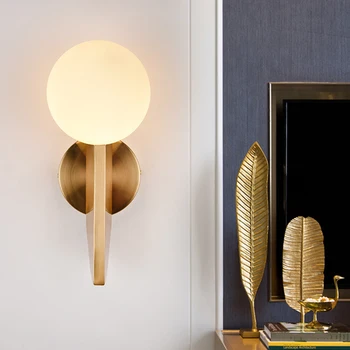 

Nordic Postmodern Light Luxury Creative Wall Lamp Ball Living Room Wall Lamp Bedside Bedroom Wall Lamp Study Room Wall Lamp