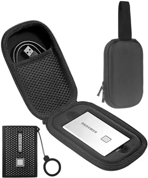 

2020 Shockproof Carrying Case + Silicone Cover Combo for Samsung T7 Touch Portable SSD 500GB 1TB 2TB External Solid State Drives