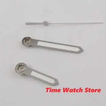 

watch hand PARNIS Silver edge white LUMINOUS fit for MIYOTA 8215 8205 821A Automatic movement H123