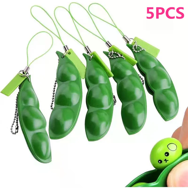 banana fidget toy Kids Mini Pop Tubes Fidget Toy Stress Relief Sensory Adult Decompression Educational Mini Finger Squish Toy Keychain Fidget Toys pea popper fidget Squeeze Toys