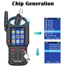 Orijinal Lonsdor KH100 uzaktan Maker uzaktan kumanda anahtar programcı üretmek çip/simüle çip/tanımlama kopya/uzaktan frekans/erişim kontrol anahtarı