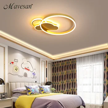 

Modern Led Ceiling Lihgts For living Room Bedroom Lights Lampara Techo Golden Nordic Led Ceiling Lamp Fixtures