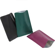 200 шт домашняя матовая Сумочка, цветная алюминиевая фольга, косметическая сумка, упаковочные пакеты для масок, цветов, чая, кофе, пудра, на заказ