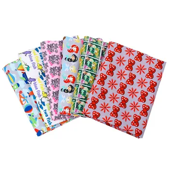 

Polyester Cotton Fabric Cartoon Princess Printed Cloth Sheets Home Textile Patch Table Cloth Dress Making Materials 45*150cm 1pc
