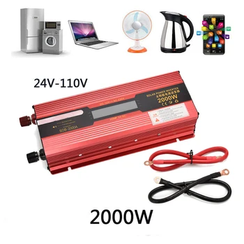 

2000W/3000W to 24V-110V LED Car Power Inverter Converter Charger Adapter Voltage Transformer Modified Sine Wave