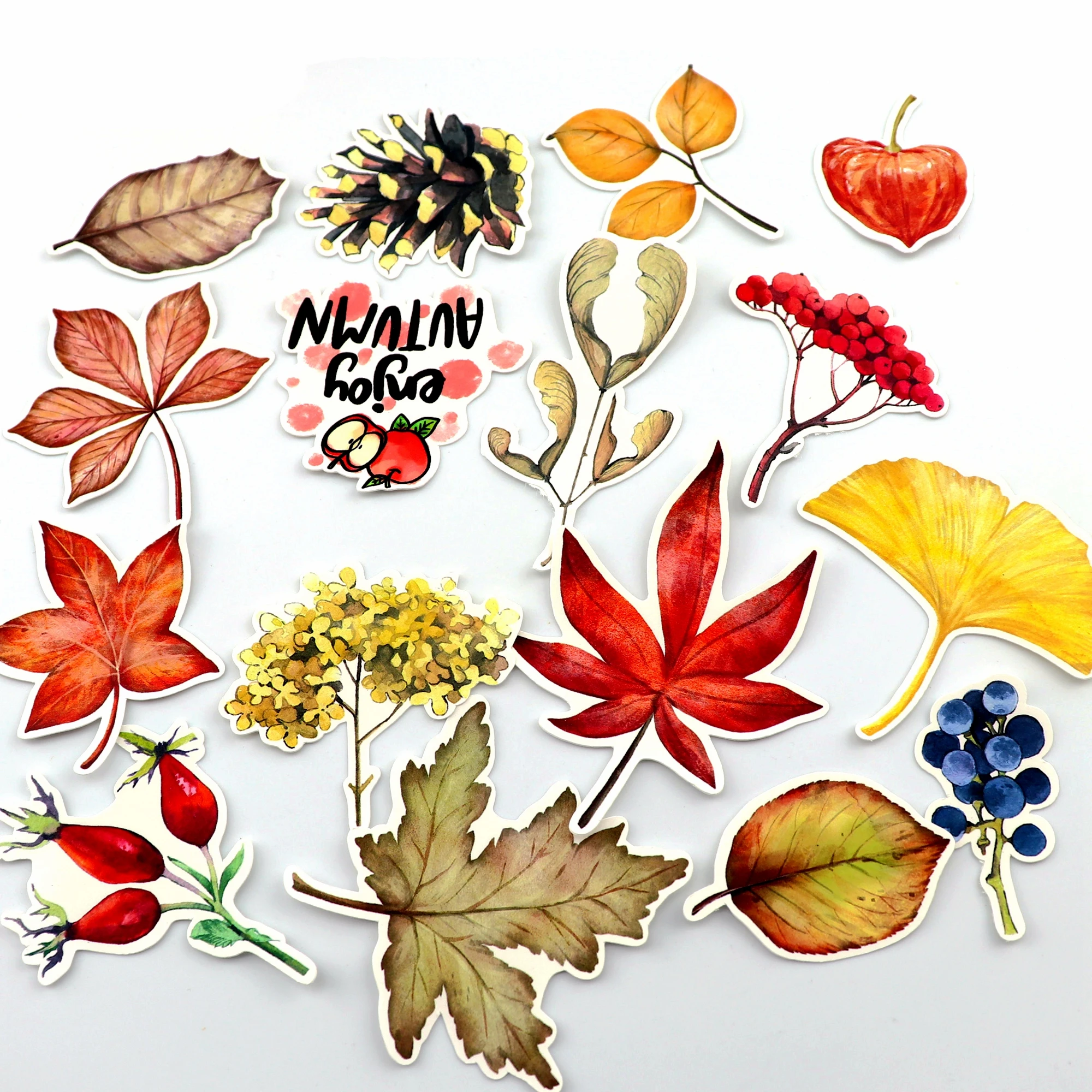 20 leaf resin mould inserts Autumn leaves decals Scrapbooking Craft