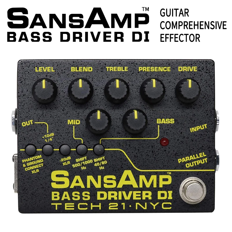 Tech 21 SansAmp bass driver Di BSDR-V2 electric guitar single piece  comprehensive effect device