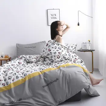 

Duvet Cover Set Bed Linens Pillowcase 3pcs Bedding Set,Comforter/Quilt/Blanket case Twin Queen King double single