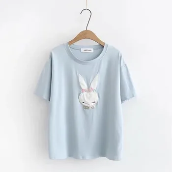 

T shirt Women printing cotton Loose Casual tshirt 2020 Hot Short O-neck Sleeves Shirt Plus size