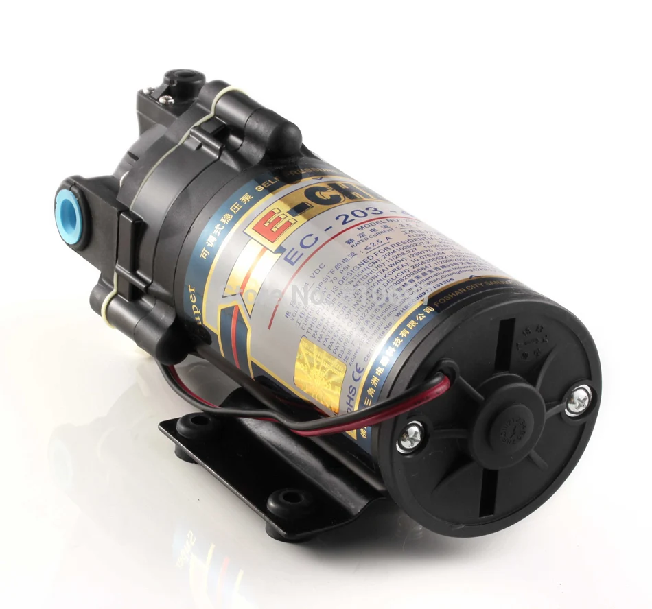 E-Chen EC-204-400A 400GPD self priming pump DC 24V water purifier system RO diaphragm booster pump high pressure long lifetime