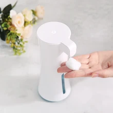 450ML Auto-Induction Foam Soap Dispenser Infrared Sensor Fine Foam Soap Dispenser Transparent Design Indicator Button#4