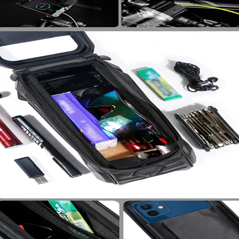 GORIX Pochette de cyclisme étanche pour téléphone portable, vélo de route, VTT (BKPI(Global Edition)) (gris GORIX Pochette de cyclisme étanche pour téléphone portable, vélo de route, VTT (BKPI(Global Edition)) (gris