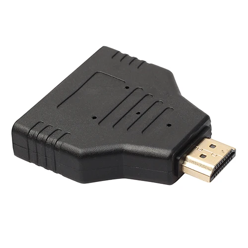 HDMI Adapter Male to 2 Female 1 in 2 Out Splitter Cable Converter Adapter for LCD HDTV Projector Adapter 480i 720P 1080i 1080P