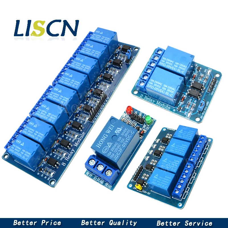 5V 12V 1 2 4 8 канальный релейный модуль с оптопарой. Реле Выход способ для arduino в