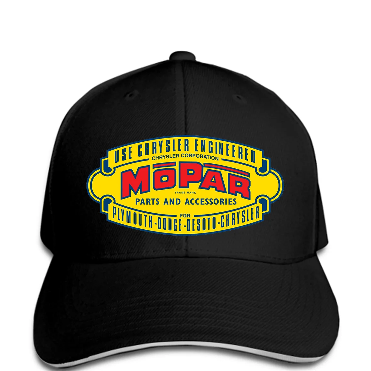 Бейсболка Mopar Motorsports с классическим логотипом Chrysler Dodge Black T Shir мужская повседневная шапка