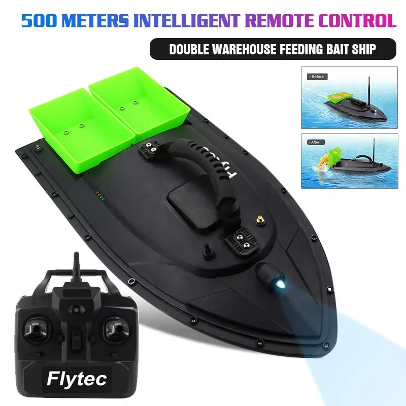 

Durable Feeding Particles Tackle Sea Fish Finder Fishing Bait Boat Beach Water Toys 1500g Green Remote Control Outdoor Portable