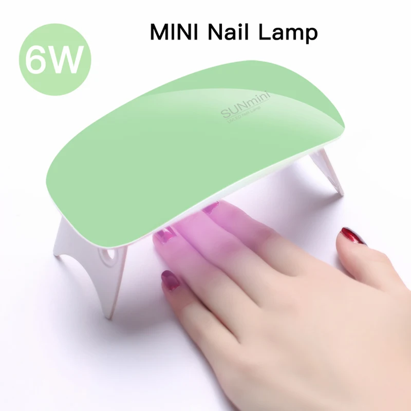 Hot Sale Nail Dryer For Nail LED UV Lamp 36W MINI USB Lamp For Manicure LCD Display Drying All Gels Nail Polish Nail Art Tools - Color: 6W USB