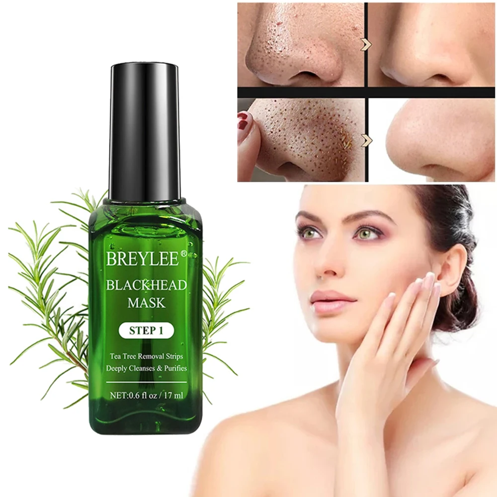 17ML Blackhead Export Liquid With100 Sheets Paper Tea Tree Dirt Removal Improve Dull Skin Repair Oil Control Face Care |