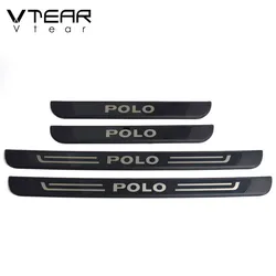 Vtear Car Door Sill Scuff Plate Film - Protective Interior Threshold Trim Cover (Door sill)