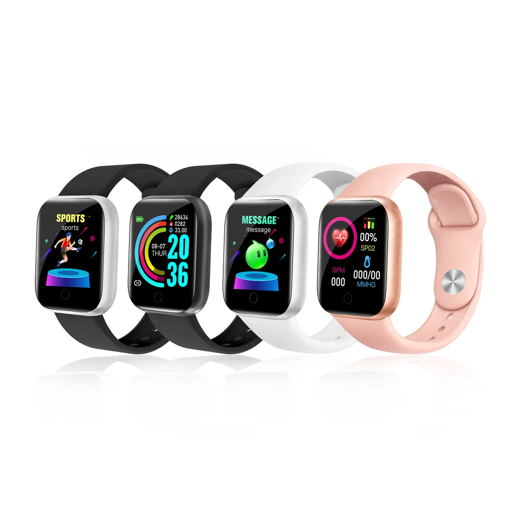 2021 New Smart Bracelet D20 Color Screen Waterproof Health Blood Pressure Heart Rate Sleep Monitoring Bluetooth Sports Bracelet