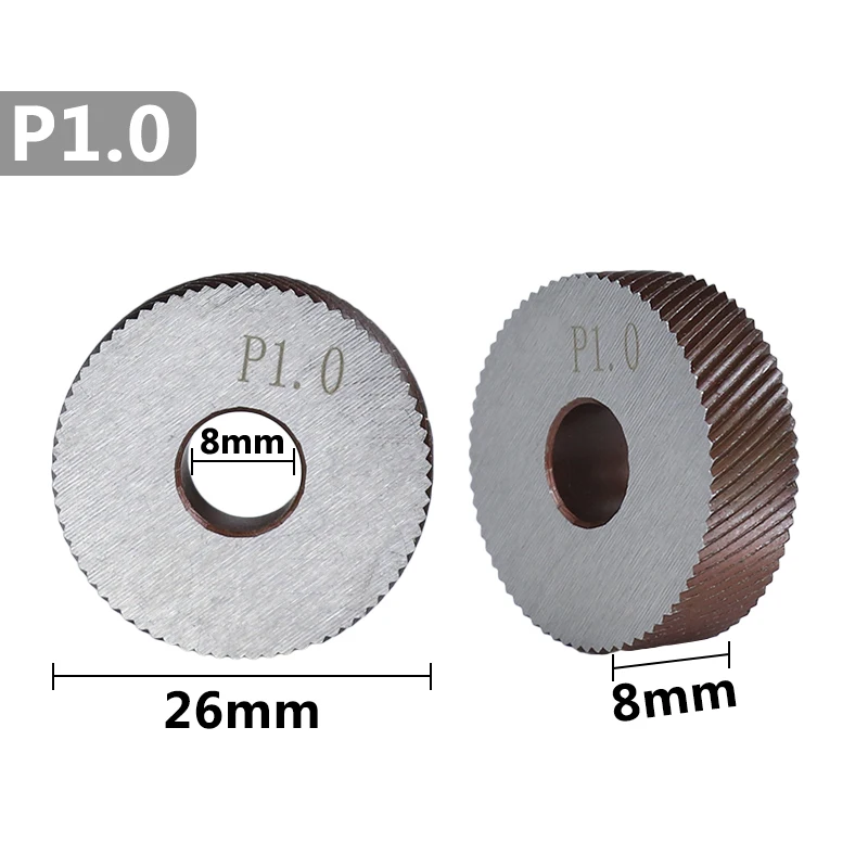 2pcs 1.0mm Anti Slip HSS Diagonal Coarse Knurling Wheel Diameter 26mm Metal Lathe Wheel Knurling Tools XCAN,knurling tool set