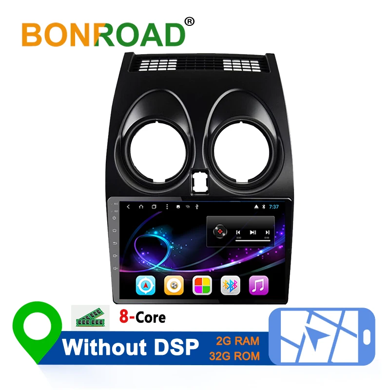 RAM 2G ROM 32G Bonroad Android 8.1 For Nissan Qashqai 2010 Dualis 2007- Car Radio GPS Video Player Navigation Sedan Car Multimedia Player - Цвет: RAM 2G ROM 32G