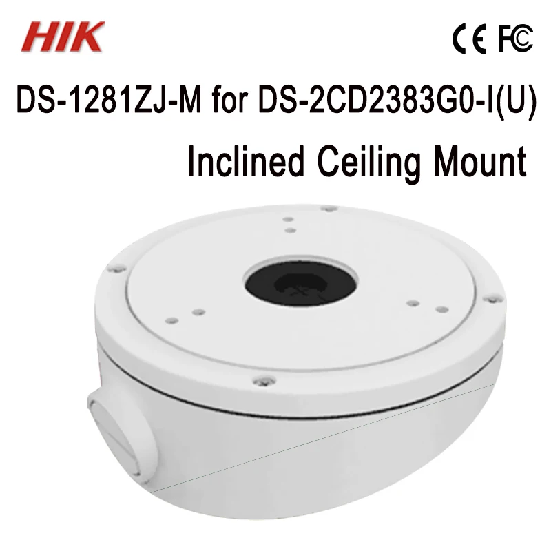 DS-1281ZJ-M Hik наклонное потолочное крепление для DS-2CD2383G0-I 8MP 4K револьверный купол кронштейн для камеры системы видеонаблюдения распределительная коробка CCTV аксессуары