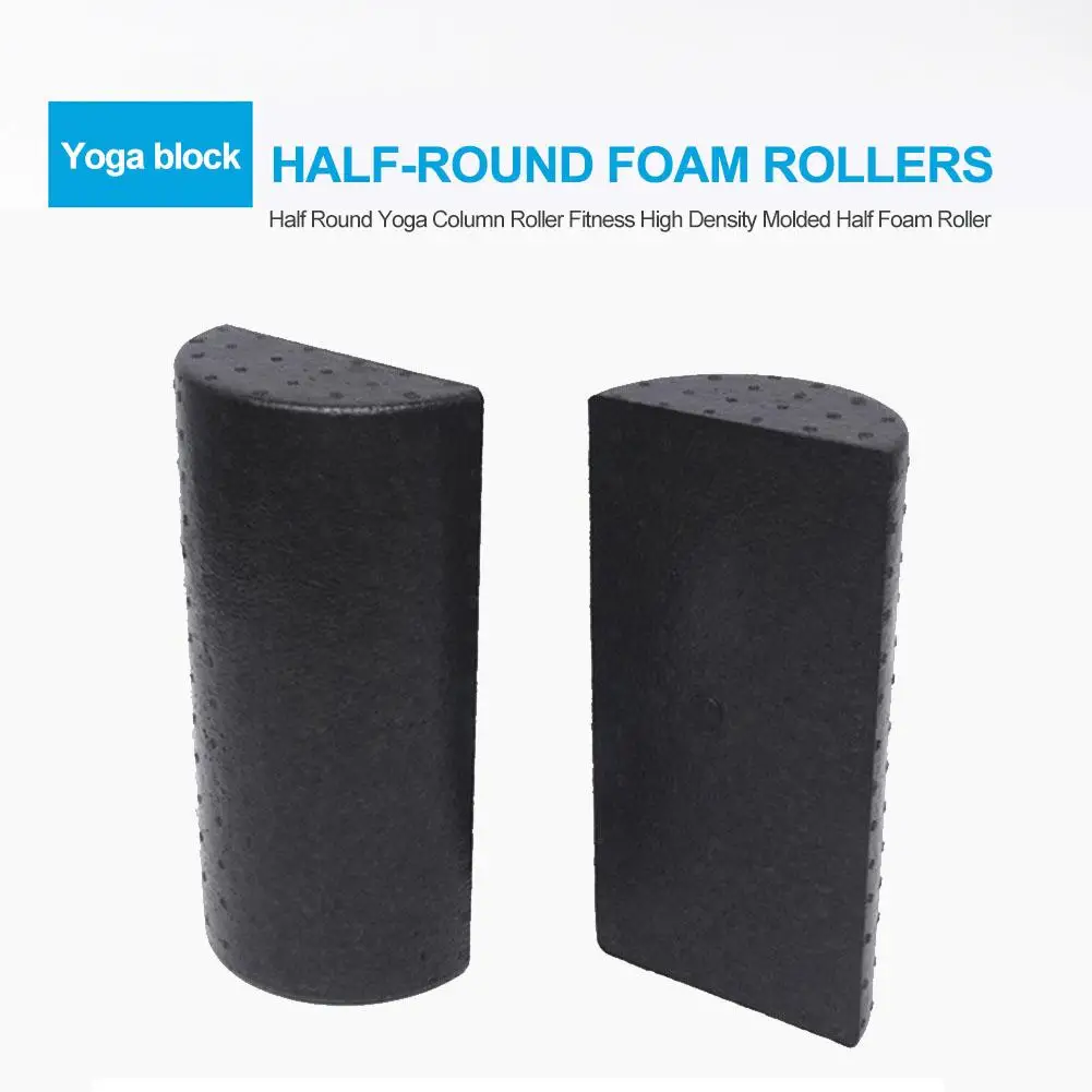 Half Round Yoga Column Yoga High Density Foam Roller Muscle RollerTraining Shaft Massage Roller Fitness Equipments