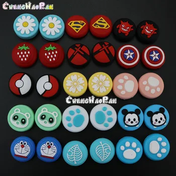 

30pcs Cartoon Joystick Cover Thumb Stick Grip Cap For Nintend Switch NS Lite Joy-Con Controller JoyCon Gamepad Thumbstick Case
