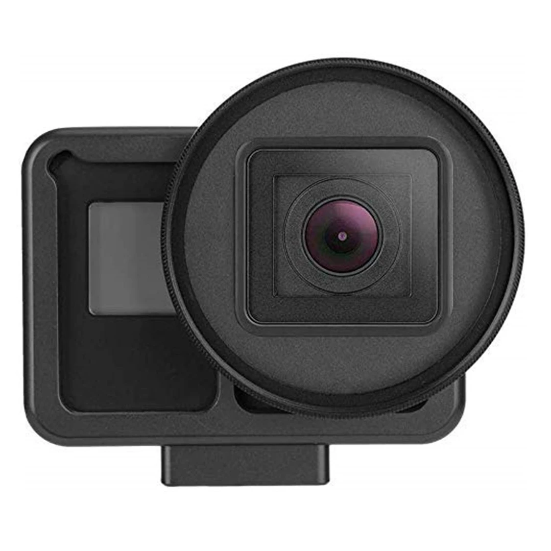 PATALACHI алюминиевый сплав с ЧПУ корпус камеры оболочки чехол для GoPro Hero 7 6 5, скелет Защитная клетка с задней двери чехол и УФ объектив