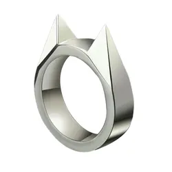 Bague de survie pour hommes et femmes, outil d'auto défense en acier inoxydable, anneau de défense des doigts, couleur argent, or, noir, 1 pièce 