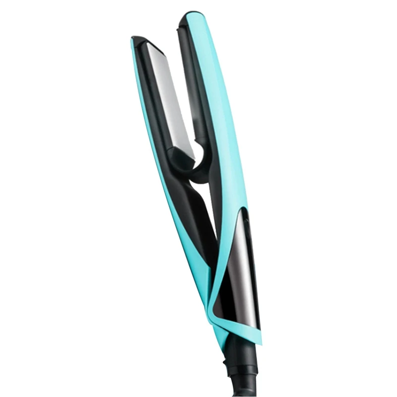 

2 in 1 LCD Display Electric Tourmaline Ceramic Hair Straightener Flat Iron Hair Curler Corrugated Curling Iron Hair Straightener