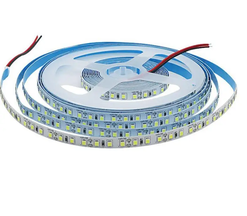 Гибкая светодиодная лента 5 м/рулон 2835 SMD 120 светодиодов/м 12 в пост. Тока 8 мм