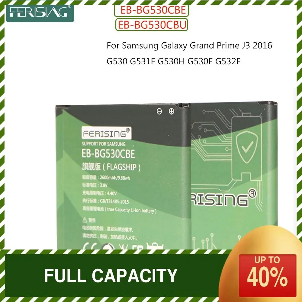 Зарядное устройство FERISING EB BG530CBE BG530CBU батарея для Samsung Galaxy J2 Prime Grand G530 G531 J500 J3 2016 J320