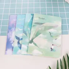 4 шт./компл. A5 блокнот Sketchbook милый мультфильм дневник планировщик для Рисование Живопись граффити линия внутренняя страница офисные школьные принадлежности