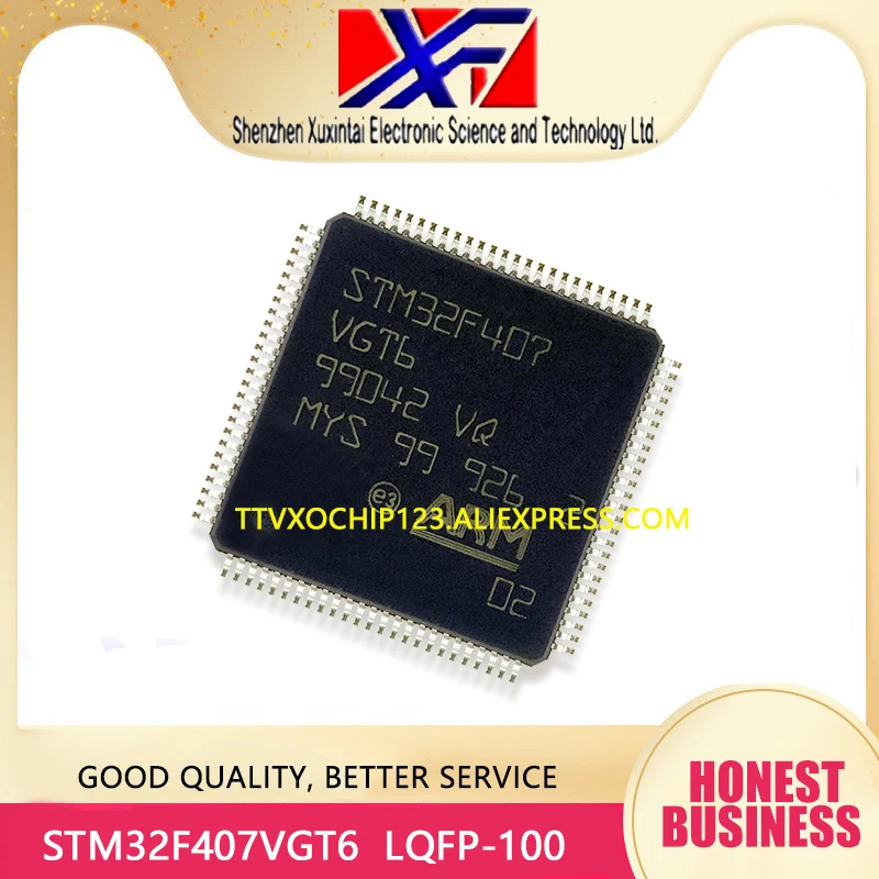 10Pcs/Lot STM32F407VGT6 STM32F407VGT6TR STM32F407 IC MCU 32BIT 1MB ...