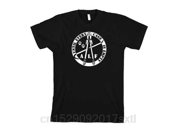 Summer Casual Man T Shirt Good QualityANIMAL LIBERATION FRONT T-SHIRT Animal Rights Peta VEGAN VEGETARIAN Dog lover T-shirt | Мужская