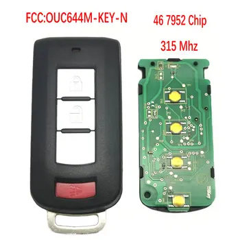 

Datong World Car Remote Key For Mitsubishi Lancer Outlander 2008-2016 PCF7952 Chip 315 FSK FCC OUC644M-KEY-N Promixity Key