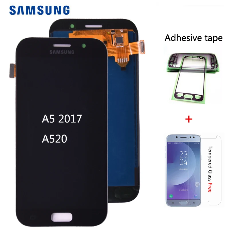 

For SAMSUNG GALAXY A5 2017 Duos A520 A520F A520K LCD Display with Touch Screen Digitizer Assembly free shipping