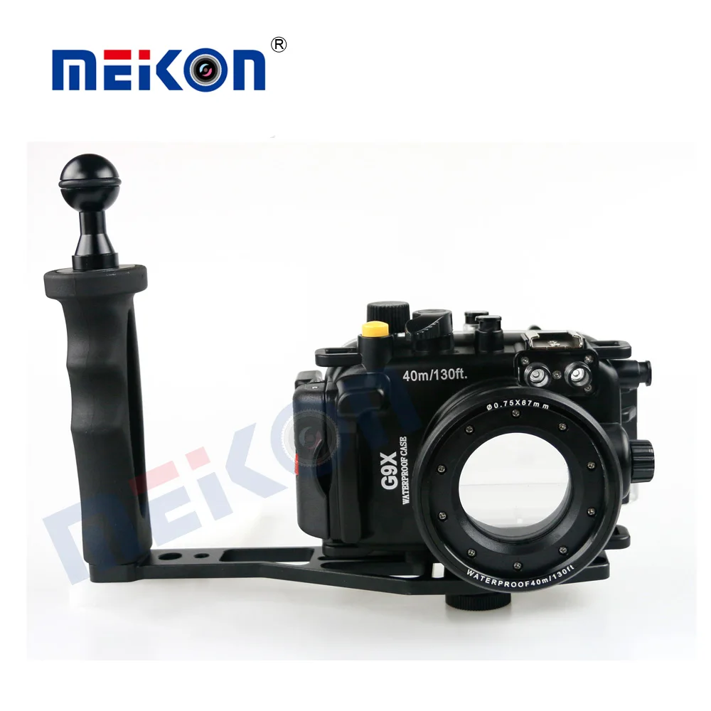 防水ハウジング付きカメラダイブケース,40m,130フィート,canonパワー