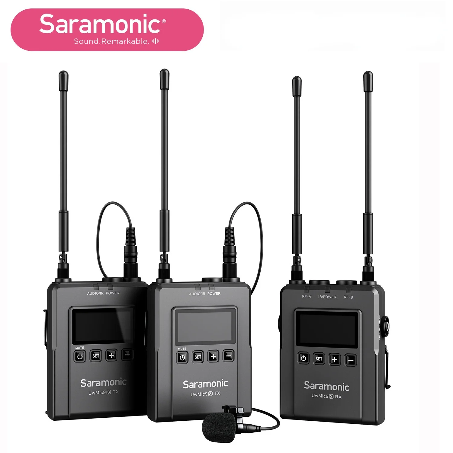 Saramonic UwMic9S Kit1/2 UHF Wireless 2-Person Microphone System for DSLR Camera Camcorder Broadcast Vlog Journalism | Электроника