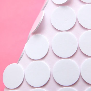 

70 Pairs Self Adhesive Fastener Tape Dots Adhesive Strong Glue Magic Sticker Disc White Black Round Coins Hook Loop Tape