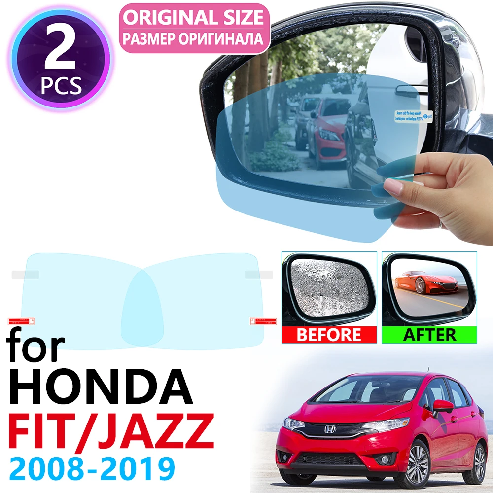 Для Honda Fit Jazz челнок GE6 2008~ полное покрытие Зеркало заднего вида непромокаемые Анти-противотуманная пленка аксессуары 2010 2012