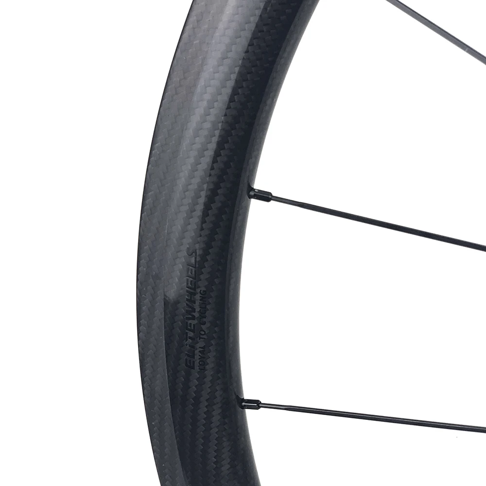 Колеса ELITEWHEELS 700c шоссейные велосипедные Углеродные колеса 3k Twill UCI качественные