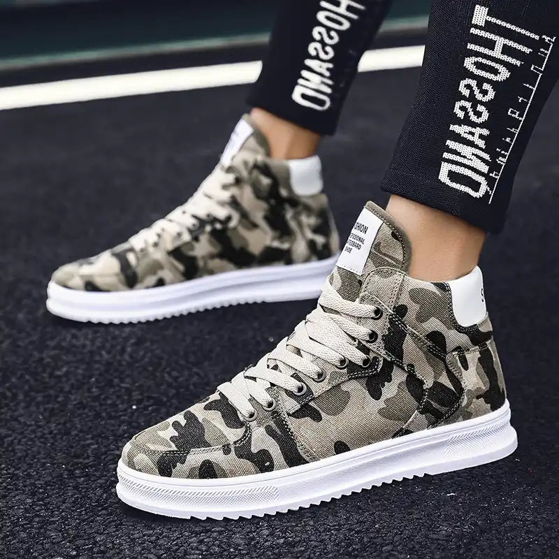 military style sneakers