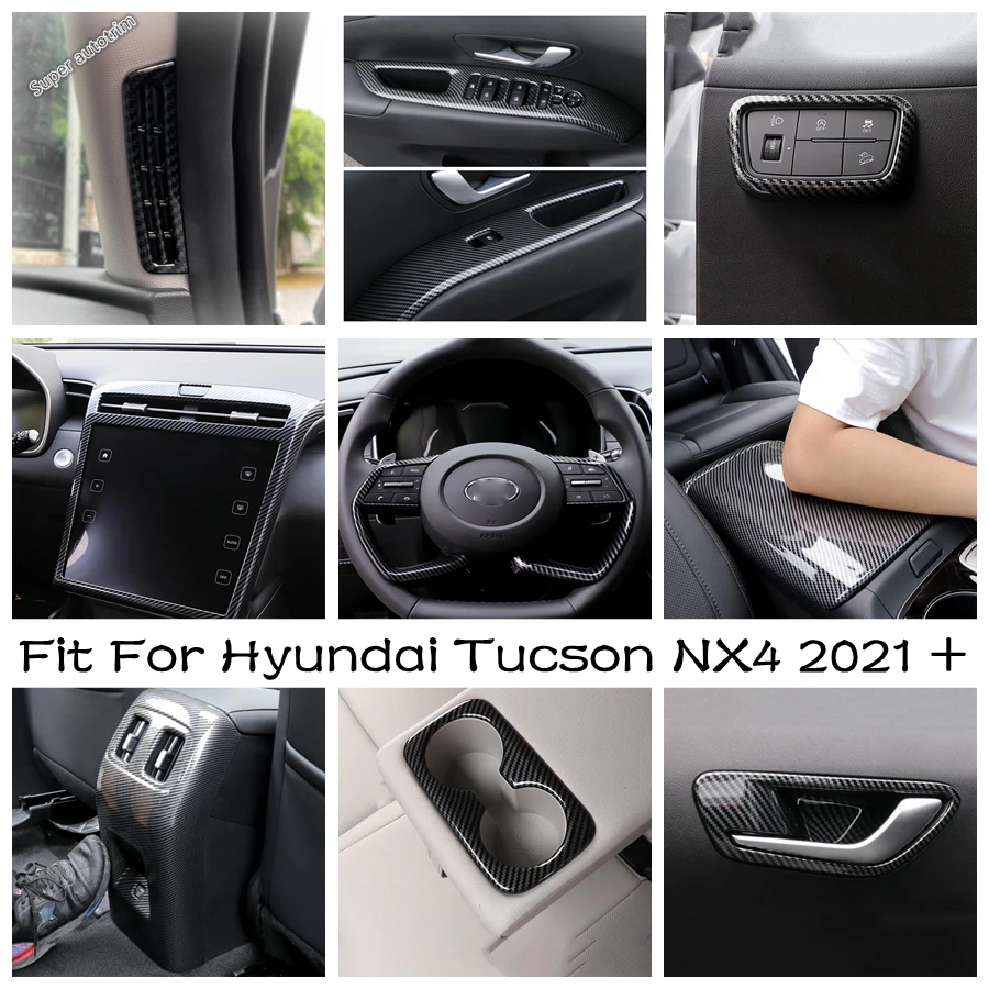 her Panel Rahmen Trim für Hyundai Tucson 2021 NX4 Wasser Becher Rahmen V6X9Auto