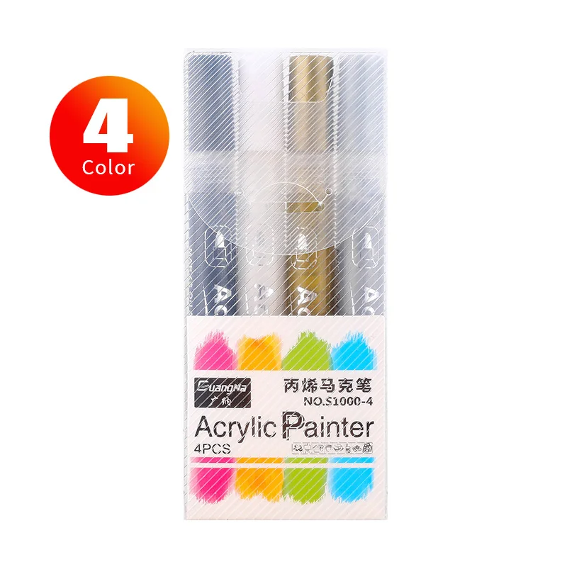 Water-based Acrylic Marker Pen Set DIY Album Graffiti Pens Eco-friendly Paint Pen Art Supply Multifunction Markers 3ml watercolor hand painted acrylic paint children painting pigments diy art graffiti pigment set