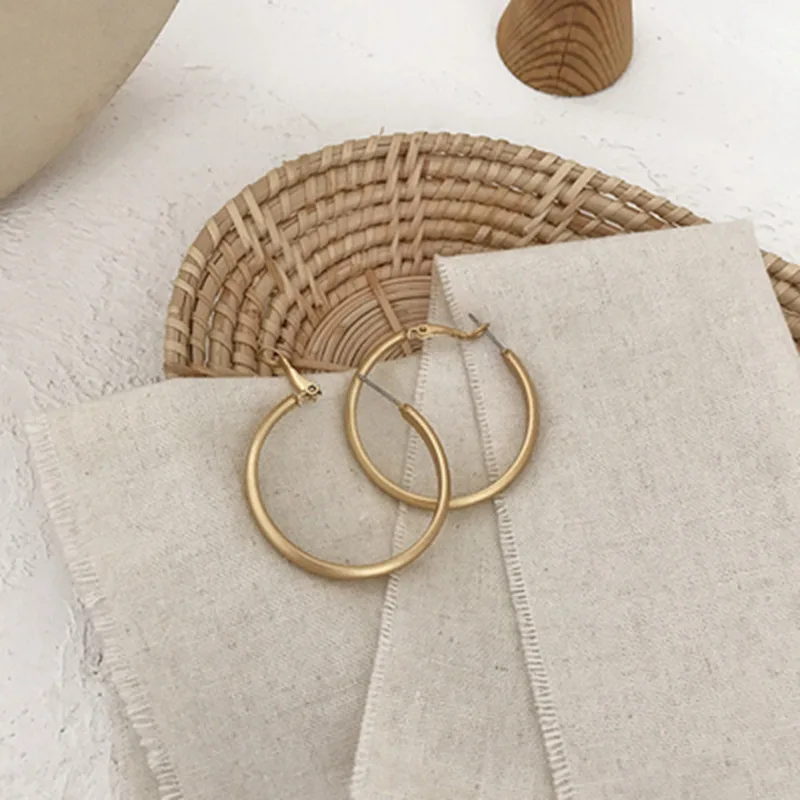 MENGJIQIAO геометрический золотистый серьги-кольца из металла для женщин массивные ювелирные изделия нерегулярные круглые висят Brincos вечерние ювелирные изделия - Окраска металла: 6