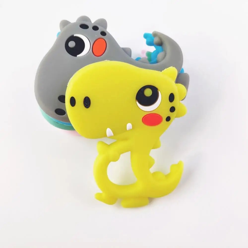 Imebaby Baby Teether Cartoon Animal Silicone Rodent BPA Free Baby DIY Bracelet Molar Toy Accessories 1pc